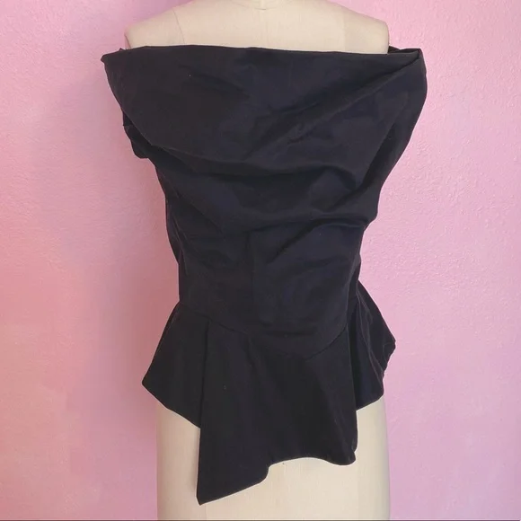 Vivienne Westwood Black Top Draping Corset Open Neck - Picture 2 of 11